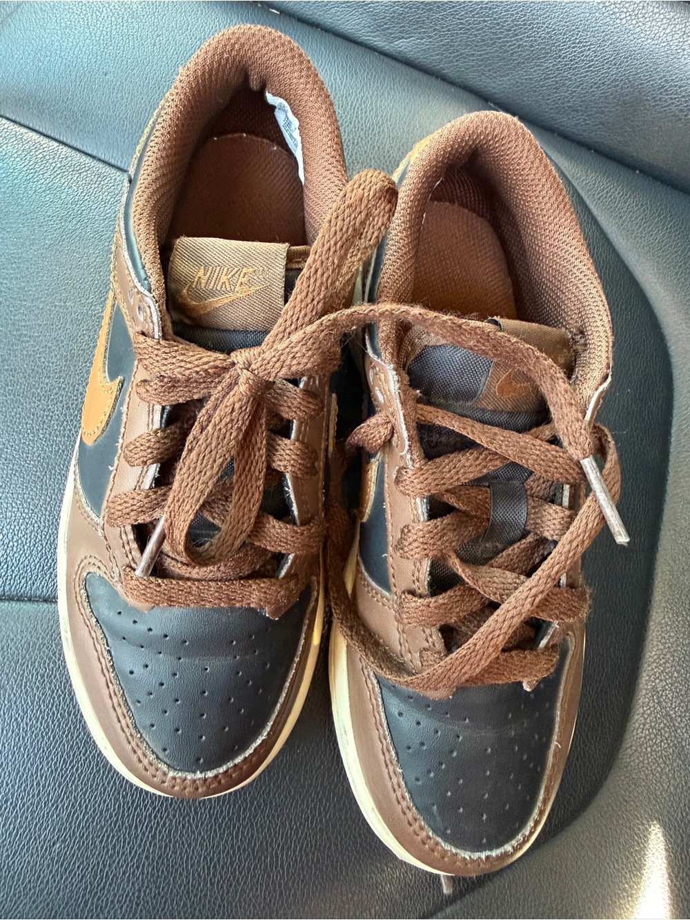 Nike Dunk Low (Size 13C) Black & British Tan Rare Colorway